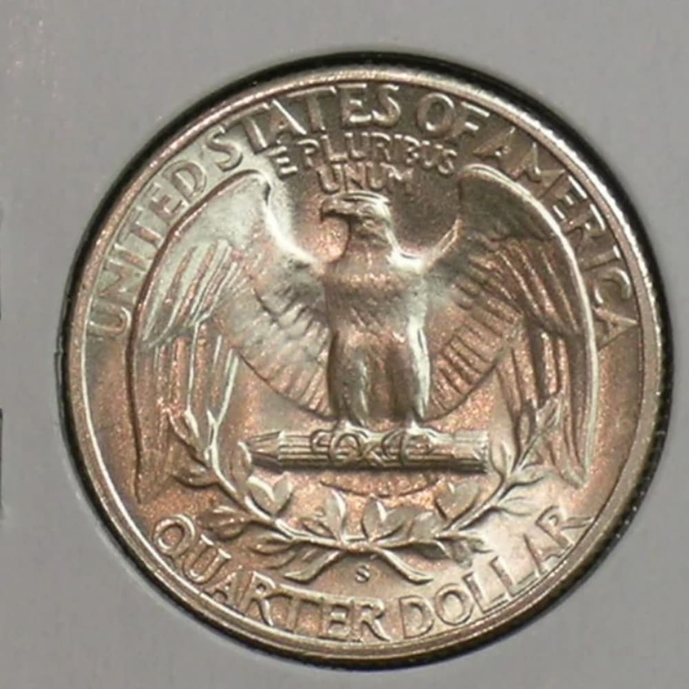 1947-S GEM Brilliant Uncirculated High Grade Washington Quarter - (AE7-77)- Silver Coin